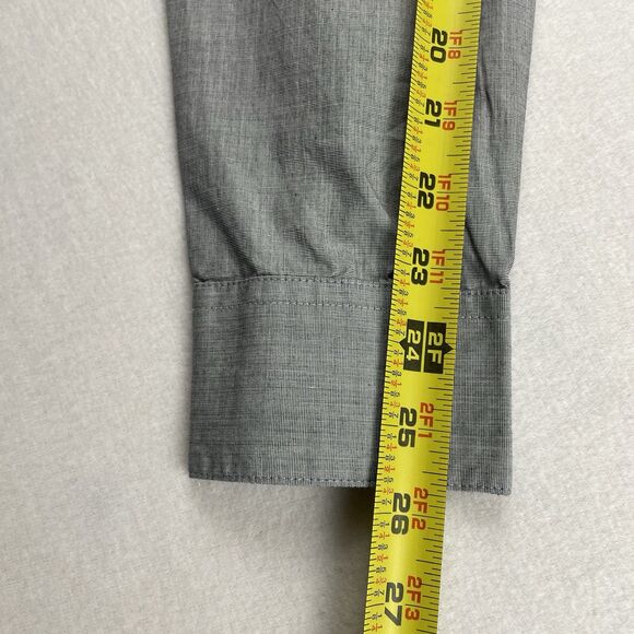 MG Black Label Men's Long Sleeve Button Down Sunset Gray-M - Picture 8 of 13